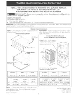 Предварительный просмотр 1 страницы Frigidaire 79049202401 Installation Instructions Manual