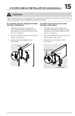 Предварительный просмотр 15 страницы Frigidaire A13110307 Use & Care Manual