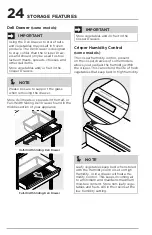 Предварительный просмотр 24 страницы Frigidaire A13110307 Use & Care Manual