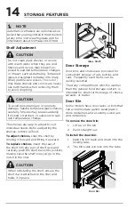 Предварительный просмотр 14 страницы Frigidaire A15294604 Use & Care Manual