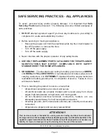 Preview for 4 page of Frigidaire ADW750EA Service Manual