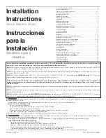 Frigidaire AEQ6700FS - 27" Electric Dryer Installation Instructions Manual preview