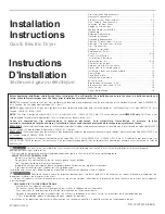 Preview for 1 page of Frigidaire AEQ7000CES0 Installation Instructions Manual