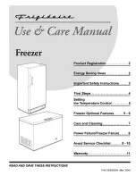 Preview for 1 page of Frigidaire AFFC1526DW1 Use & Care Manual