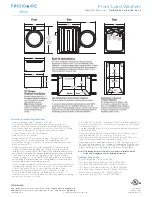 Preview for 3 page of Frigidaire Affinity FAFS4473L R Specifications