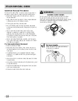 Preview for 18 page of Frigidaire Affinity FAFW3801L Use & Care Manual