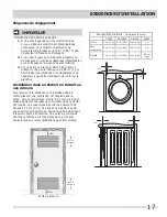 Предварительный просмотр 17 страницы Frigidaire Affinity FAFW3921NW Installation Manual