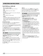 Preview for 10 page of Frigidaire Affinity FAQE7001L Use And Care Manual