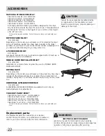 Предварительный просмотр 22 страницы Frigidaire Affinity FAQE7001LB Installation Manual