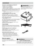 Предварительный просмотр 44 страницы Frigidaire Affinity FAQE7001LB Installation Manual