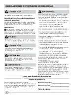 Preview for 2 page of Frigidaire Affinity FAQE7001LB (Spanish) Owner'S Manual