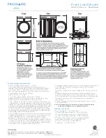 Preview for 3 page of Frigidaire Affinity FAQG7072L R Specification Sheet