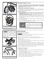 Preview for 6 page of Frigidaire ATF6000FS - AffinityTM 3.5 cu. Ft. I.E.C. Capacity Washer Use And Care Manual