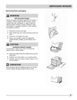 Preview for 7 page of Frigidaire BAFW3577KW1 Installation Manual