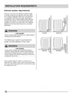 Предварительный просмотр 6 страницы Frigidaire BAQE7073KW0 Installation Manual