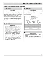 Preview for 7 page of Frigidaire BAQE7073KW0 Installation Manual