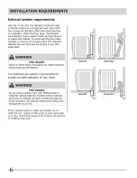 Preview for 6 page of Frigidaire BAQG7073KW0 Installation Manual