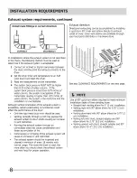 Предварительный просмотр 8 страницы Frigidaire BAQG7073KW0 Installation Manual