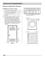 Предварительный просмотр 10 страницы Frigidaire BAQG7073KW0 Installation Manual