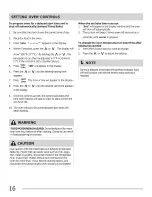 Preview for 16 page of Frigidaire BGGF3031KBB Use & Care Manual