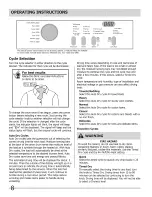 Preview for 8 page of Frigidaire CAQE7014KA0 Use & Care Manual