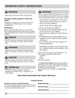 Preview for 2 page of Frigidaire CASE7021NW0 Use & Care Manual