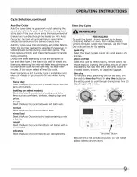 Preview for 9 page of Frigidaire CASE7074NA0 Use & Care Manual