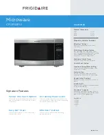 Preview for 1 page of Frigidaire CFCE1638LS Product Dimensions