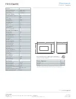 Preview for 2 page of Frigidaire CFCE1638LS Product Dimensions