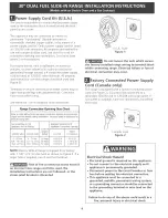 Preview for 4 page of Frigidaire CFCS367GC1 Installation Instructions Manual