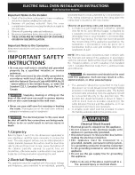 Preview for 2 page of Frigidaire CFEB27S2FB1 Installation Instructions Manual