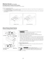 Предварительный просмотр 29 страницы Frigidaire CFEF210CS6 Control Use & Care Manual