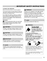 Preview for 3 page of Frigidaire CFEF2411RW Use & Care Manual