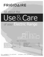 Preview for 1 page of Frigidaire CFEF3007LBA Use & Care Manual