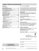 Preview for 2 page of Frigidaire CFEF3007LBA Use & Care Manual