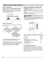 Preview for 6 page of Frigidaire CFEF3007LBA Use & Care Manual