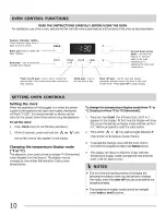 Preview for 10 page of Frigidaire CFEF3007LBA Use & Care Manual