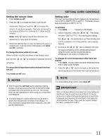 Preview for 11 page of Frigidaire CFEF3007LBA Use & Care Manual