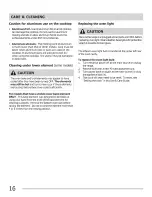 Preview for 16 page of Frigidaire CFEF3007LBA Use & Care Manual