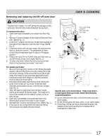 Preview for 17 page of Frigidaire CFEF3007LBA Use & Care Manual