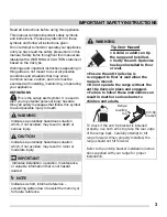 Preview for 3 page of Frigidaire CFEF3011TSA Use & Care Manual