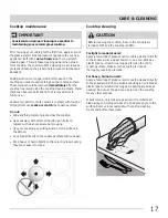 Preview for 17 page of Frigidaire CFEF3012LWA Use & Care Manual