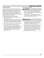 Preview for 33 page of Frigidaire CFEF3016UW Use & Care Manual