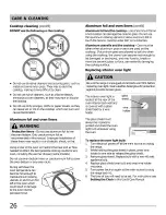 Preview for 26 page of Frigidaire CFEF3019MBB Use & Care Manual