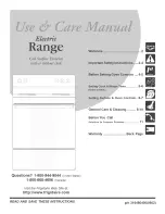 Frigidaire CFEF311GSA Use & Care Manual preview