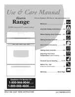 Preview for 1 page of Frigidaire CFEF320GSB Use & Care Manual