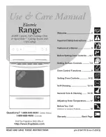 Frigidaire CFEF355FBB Use & Care Manual preview