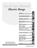 Frigidaire CFEF357GS2 Use & Care Manual предпросмотр