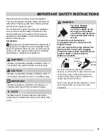 Preview for 3 page of Frigidaire CFEH2411UW Use & Care Manual