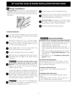 Preview for 9 page of Frigidaire CFES3015LW3 Installation Instructions Manual